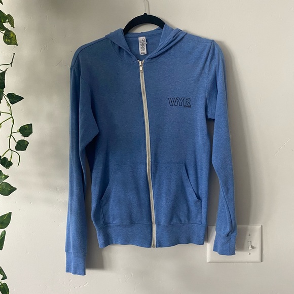 Blue zip up hoody/sweatshirt - Picture 1 of 5